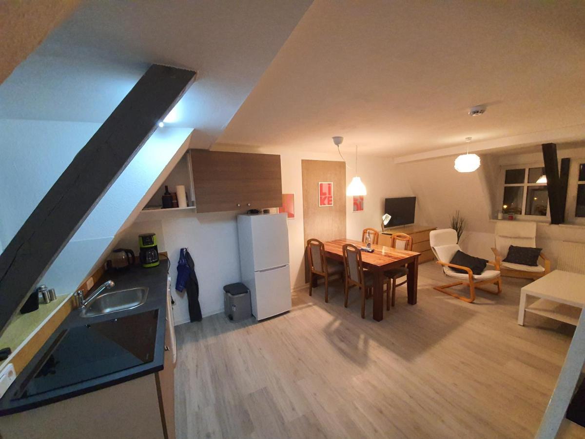 Grosses Offenes Loft Oder Kleine Gemuetliche Wohnung Mit Balkon Wolmirstedt Екстер'єр фото